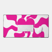 Coeur d'amour en Magenta et Blanc (Clavier et souris)