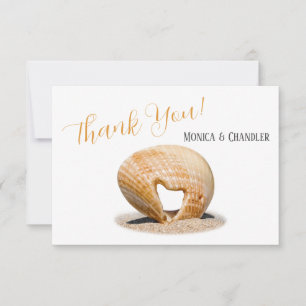 Coeur d'amour, Mariage, Carte de remerciements