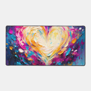 Cœur d'amour moderne abstrait coloré