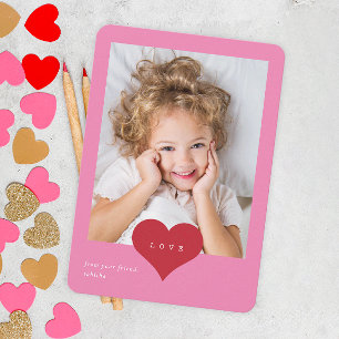Cœur d'amour Photo de classe Saint-Valentin Merci
