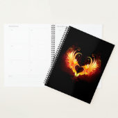 Cœur d'ange de feu avec des ailes (Devant avec enveloppe)