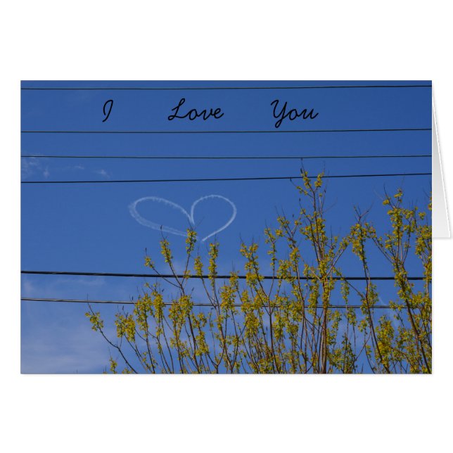 Coeur dans le ciel (Devant horizontal)