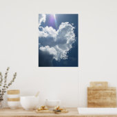 Coeur dans le ciel (1) Poster (Cuisine)