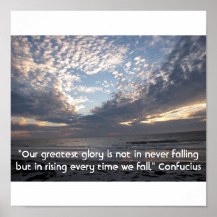 Coeur dans les nuages Inspiration Poster