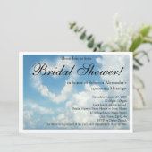 Coeur dans les nuages, Invitations de douche nupti (Debout devant)