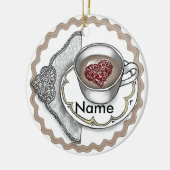 Coeur Dans Un Ornement De Coupe (Gauche)