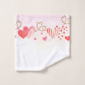 coeur d'aquarelle (Gant de toilette)