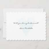 Coeur d'aquarelle vous serez mes cartes de (Dos)