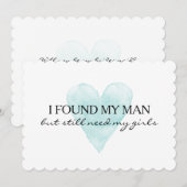 Coeur d'aquarelle vous serez mes cartes de (Devant / Derrière)