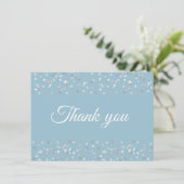 Cœur d'Argent Confetti Script Merci (Debout devant)