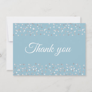 Cœur d'Argent Confetti Script Merci