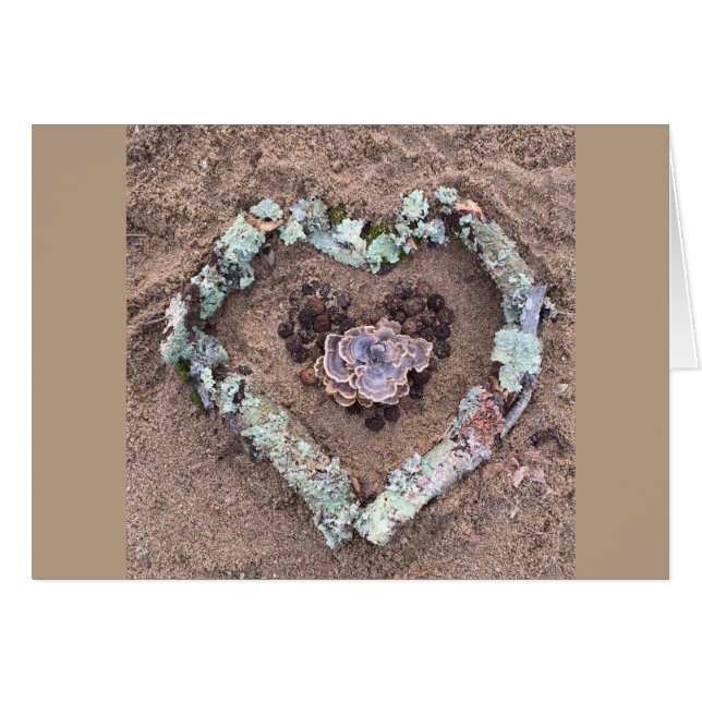 Coeur d'art de nature d'hiver (Devant Horizontal)