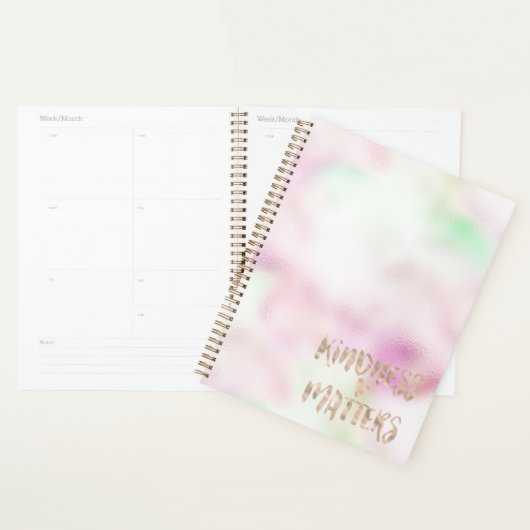 Cœur de bonté Tie Dye Rose Menthe Glam Or (Devant avec enveloppe)