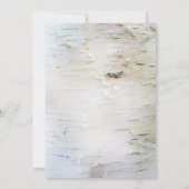 Coeur de bouleau invitations de douche nuptiale ru (Dos)