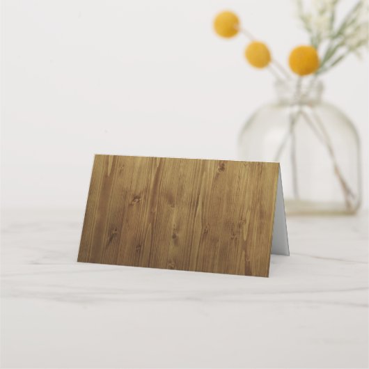 Coeur de Burlap rustique | Cartes de placement pou (Dos)