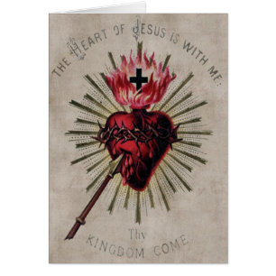 Coeur de carte de Jésus