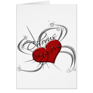 Coeur de chanteurs de choeur d'amour