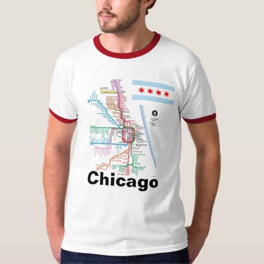 Coeur de Chicago… de T-shirt de l'Amérique (Devant)