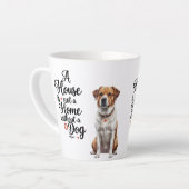 Coeur de chien mignon Petite Mug latte (Angle gauche)