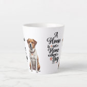 Coeur de chien mignon Petite Mug latte (Devant)