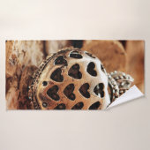 Coeur de coeur avec couronne (Serviette de bain)