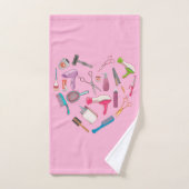 Coeur de coiffeur Outil coiffeur (Serviette à main)