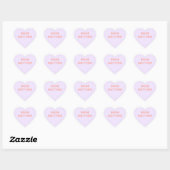 Coeur de conversation Stickers Saint-Valentin (Feuille)