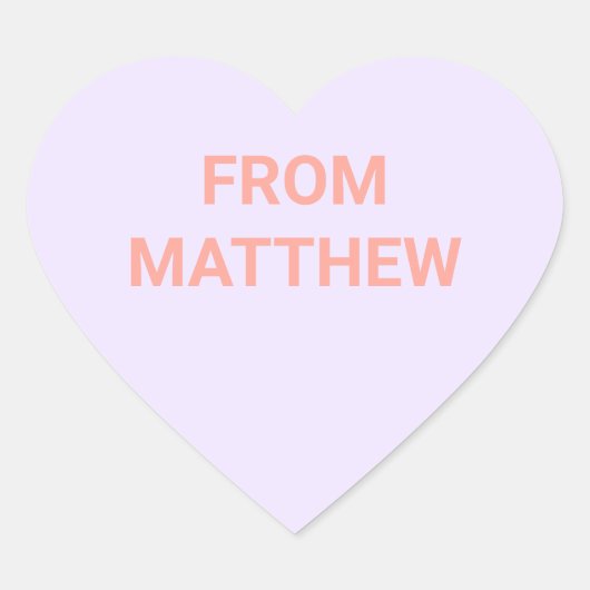Coeur de conversation Stickers Saint-Valentin (Devant)