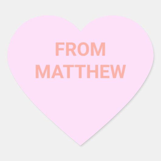 Coeur de conversation Stickers Saint-Valentin (Devant)
