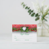 Coeur de damassé de carte de certificat-prime de (Debout devant)