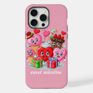 Cœur de dessin animé et amis gentils Saint-Valenti