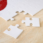 Cœur de diamant de puzzle avec des baisers (Côté)