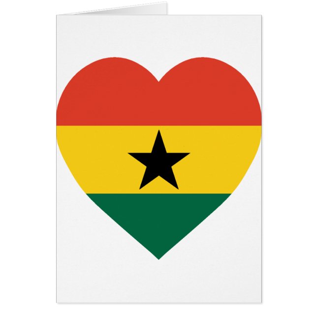 Coeur de drapeau du Ghana (Devant)