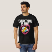 Coeur de feu de T-shirt (Devant entier)