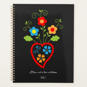 Coeur de floraison folklorique portugais