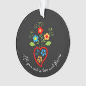 Coeur de floraison folklorique portugais (devant)