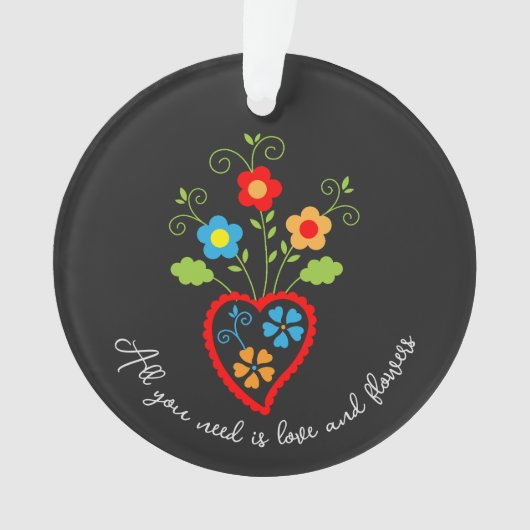 Coeur de floraison folklorique portugais (devant)