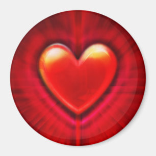 Coeur de goût rouge de sang magnet personnalisé