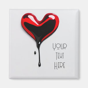 coeur de graffiti Magnet art déco