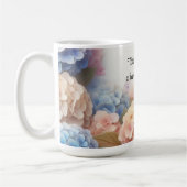 Coeur de Gratitude Hydrangeas Café Mug (Gauche)