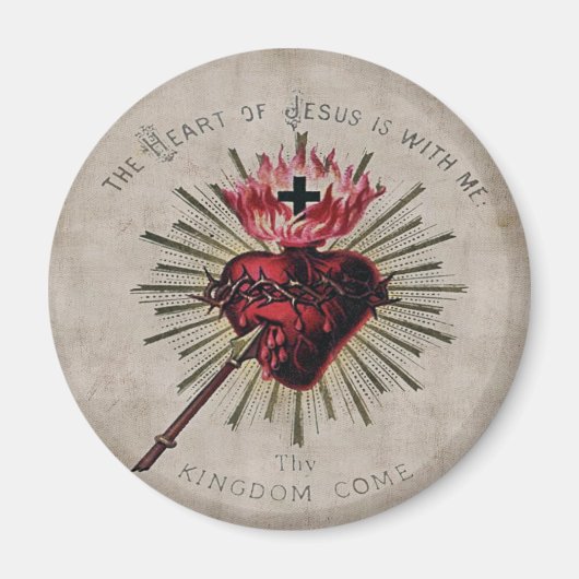 Coeur de Jésus Magnet (Devant)