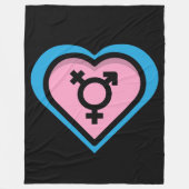 Coeur de la couverture en polaire de la Trans Prid (Devant)