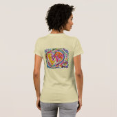 Coeur de la joie Oeuvre d'art Peinture T-shirts d' (Dos entier)