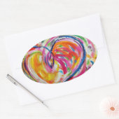 Coeur de la joie Peinture Stickers Art Étiquette (Enveloppe)