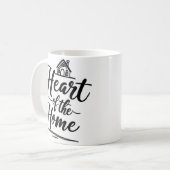 Coeur de la maison | Mug de nom personnalisé (Devant gauche)
