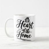 Coeur de la maison | Mug de nom personnalisé (Gauche)