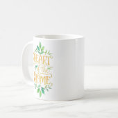 Coeur de la maison | Mug de nom personnalisé (Devant gauche)