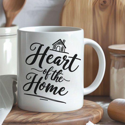 Coeur de la maison | Mug de nom personnalisé