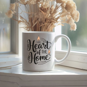 Coeur de la maison Mug de nom personnalisé