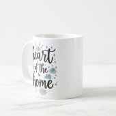 Coeur de la maison | Mug de nom personnalisé (Devant gauche)